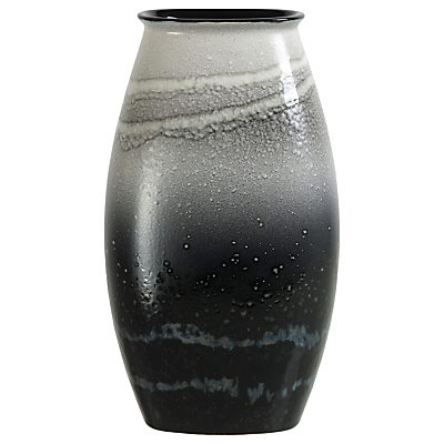 Poole Pottery Aura Manhattan Vase, Black/Multi, H26cm